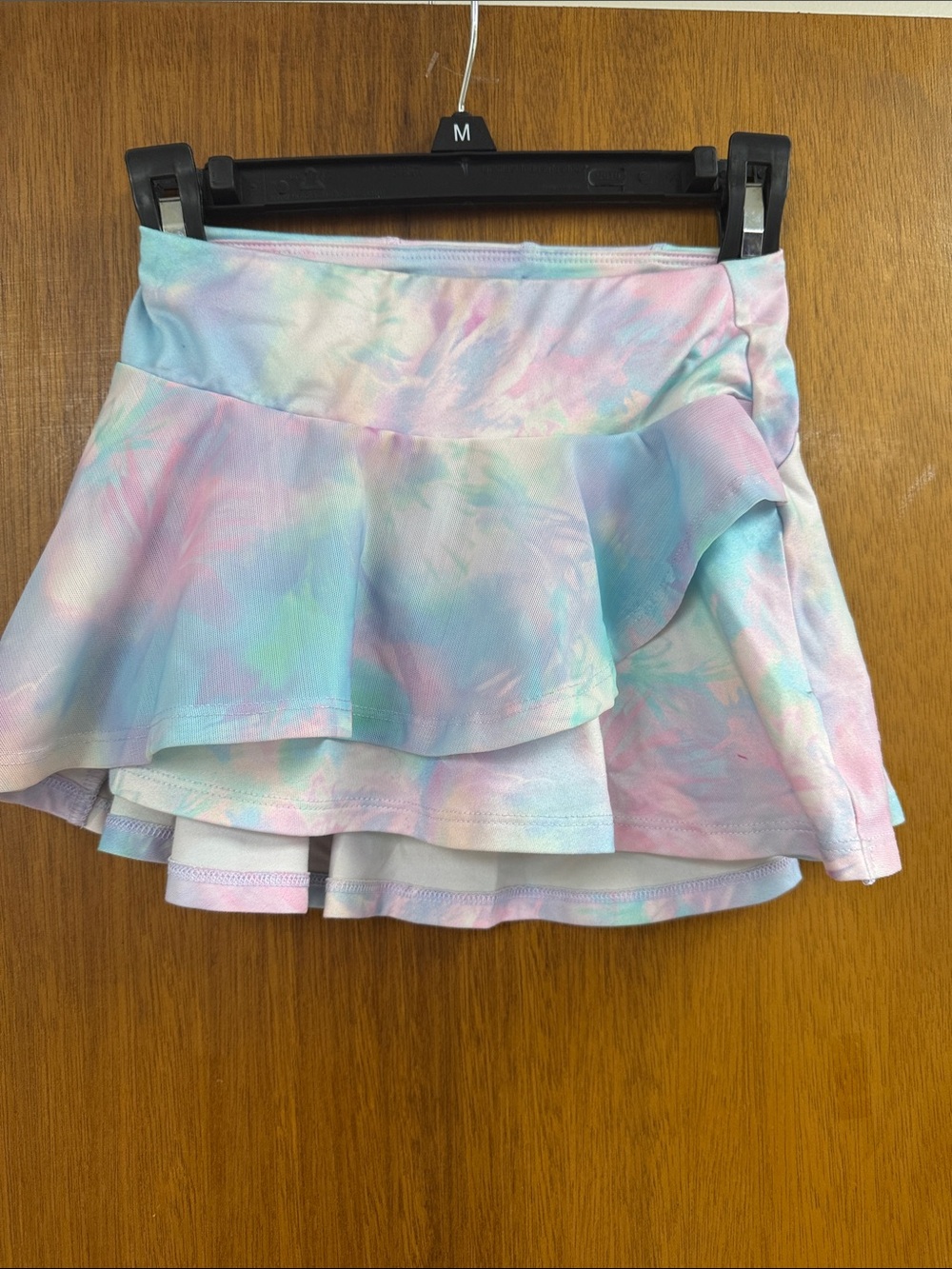 Girls Pastel tie dye skirt w/ shorts